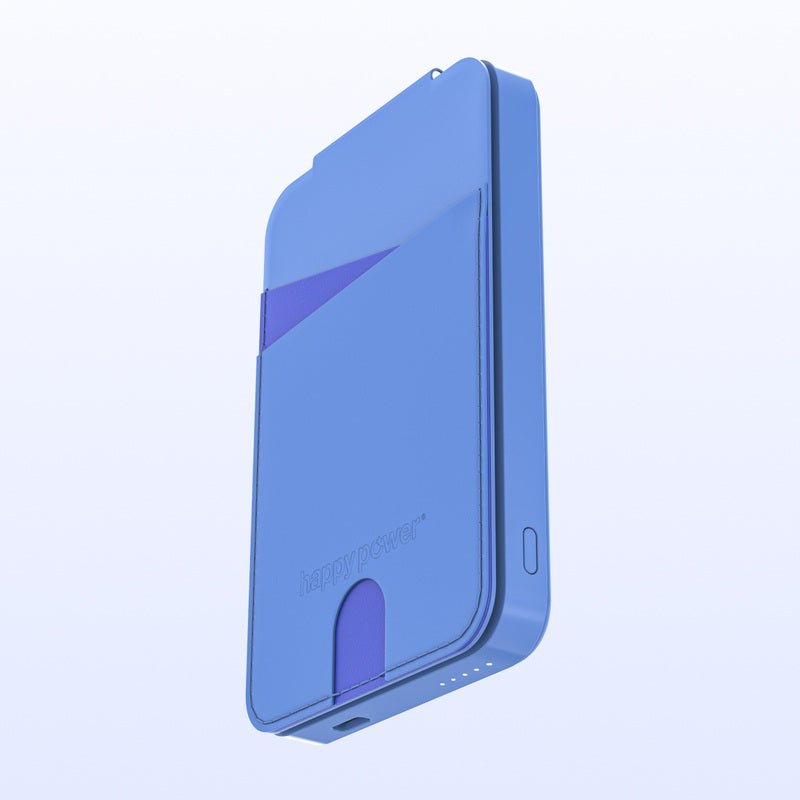 Stockholm Mobile Wallet Powerbank Blue - Happy Power Nordic AS