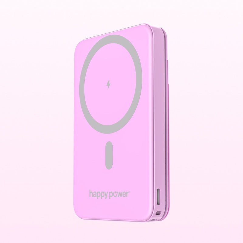 Stockholm Mobil lommebok Powerbank Rosa - Happy Power Nordisk AS
