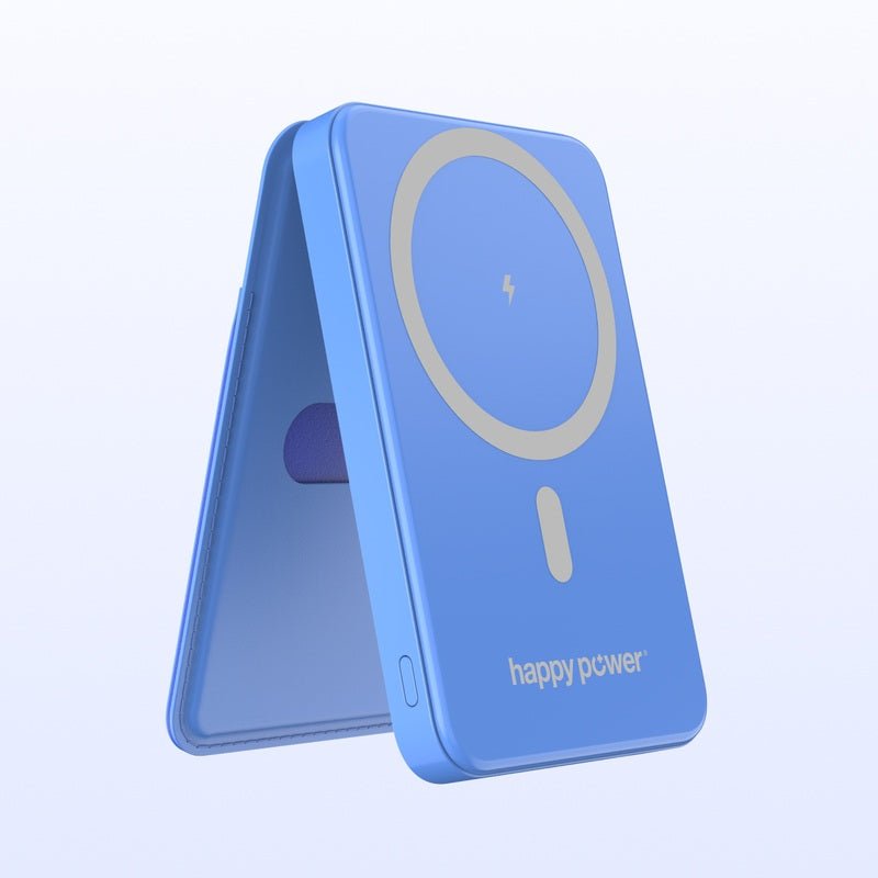 Stockholm Mobile Wallet Powerbank Blue - Happy Power Nordic AS